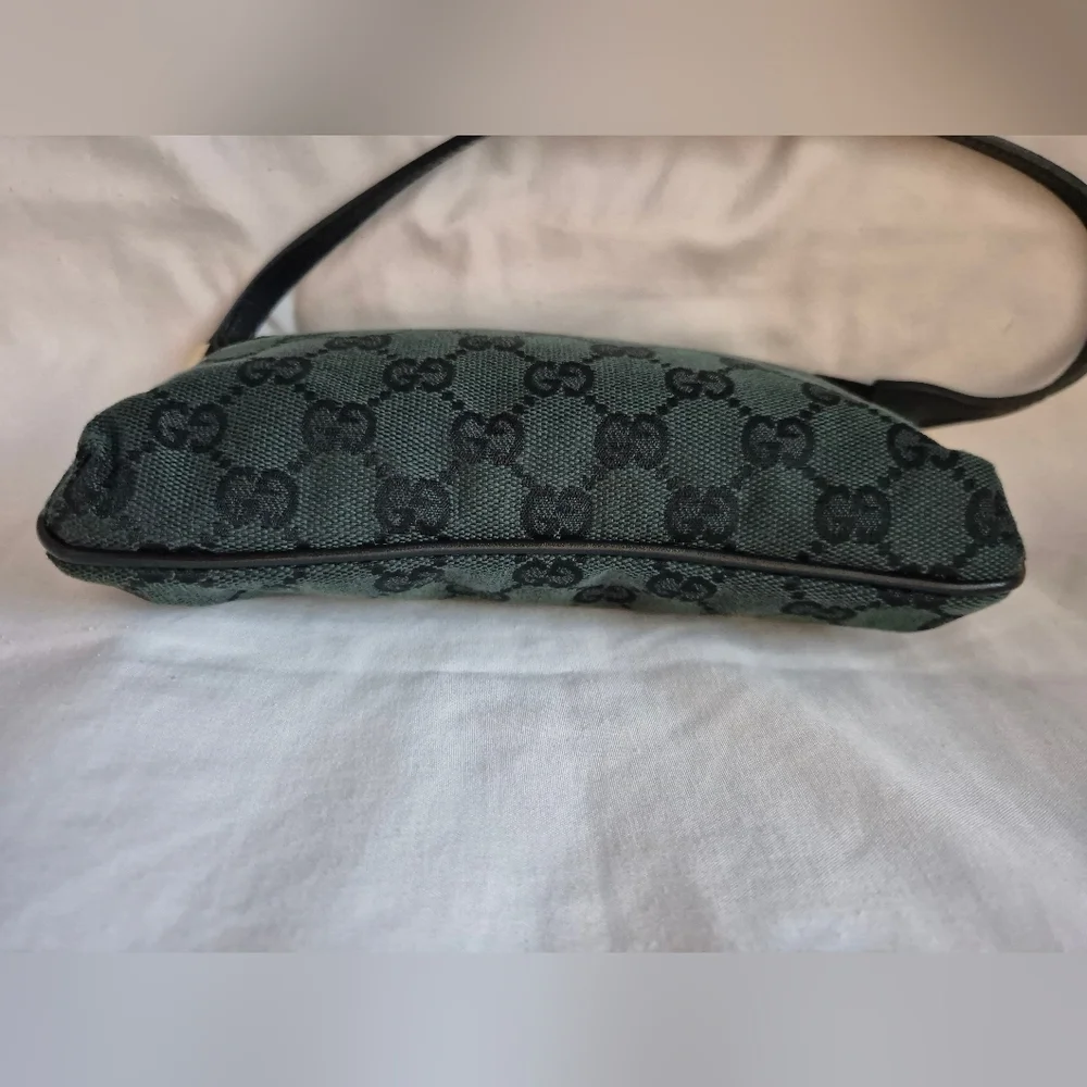 ​PRISTINE Gucci GG Canvas Mini Shoulder Bag – Rare Teal/Green & Black - Picture 4 of 11